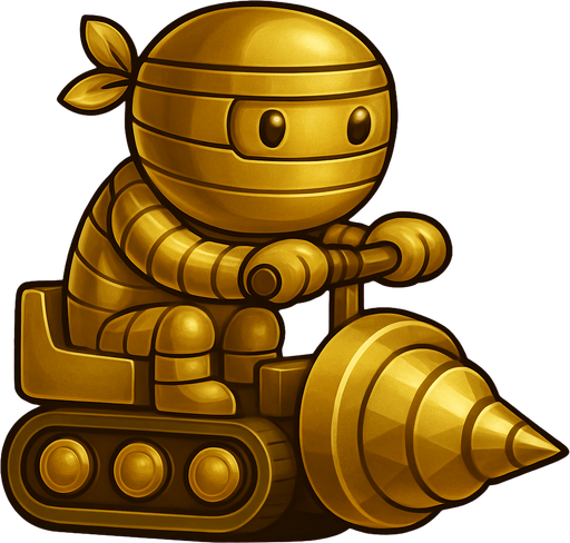 Same ninja character, with gold color