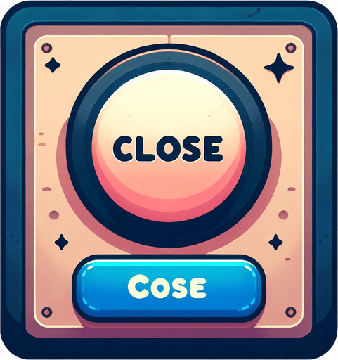 close_tab_button.
Single Game Texture.  In-Game asset.  2d.  Blank background.  High contrast.  No shadows