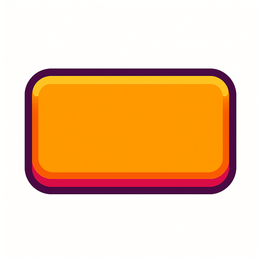 Rectangular button.
In-Game asset.  2d.  High contrast.  No shadows
