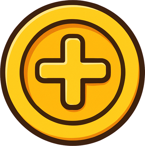 Bonus coin.
In-Game asset.  2d.  High contrast.  No shadows