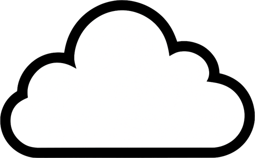cloud image.
In-Game asset.  2d.  High contrast.  No shadows