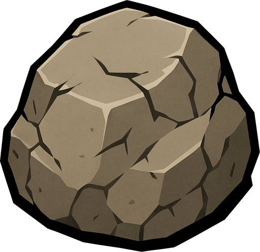 Stone.
In-Game asset.  2d.  High contrast.  No shadows