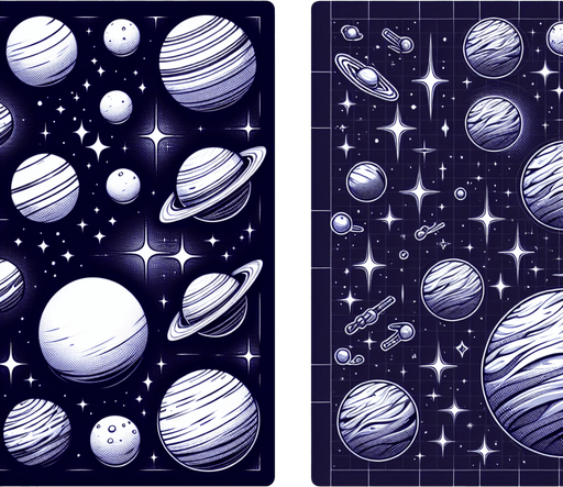 Space, highly detailed Single Game Texture. In-Game asset. 2d. Blank background. High contrast. No shadows.
