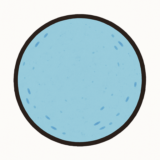 Mavi pastel renkli daire.
In-Game asset.  2d.  High contrast.  No shadows