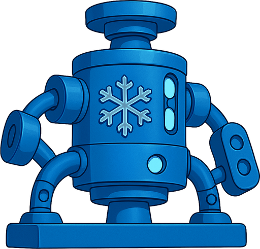 Вместо молнии снежинка, и покрасить в синий