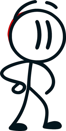 Henry Stickmin.
In-Game asset.  2d.  High contrast.  No shadows