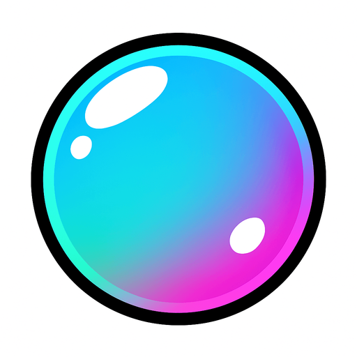 Bubble.
In-Game asset.  2d.  High contrast.  No shadows