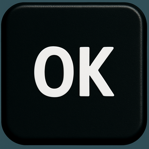 Replace arrow to OK text