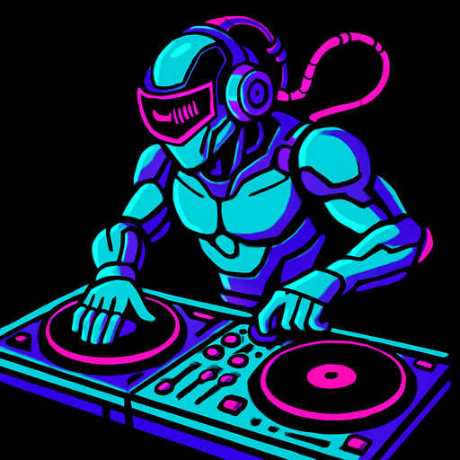 DJ evolucionado.
In-Game asset.  2d.  High contrast.  No shadows