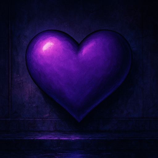 semi-realistic comic book style, moody neon lighting, lo-fi urban atmosphere, rich textures, cinematic framing, purple and blue tones, soft gradients, ambient reflections