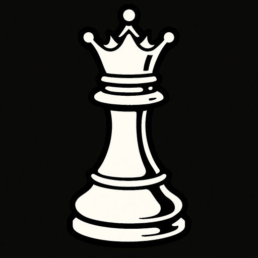 White Queen Chess.
In-Game asset.  2d.  High contrast.  No shadows