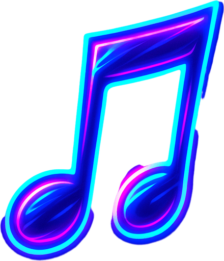 a musical note thats bright and neon thats also really cool looking.
In-Game asset.  2d.  High contrast.  No shadows
