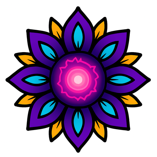 rare Bloom Pulse top view.
In-Game asset.  2d.  High contrast.  No shadows