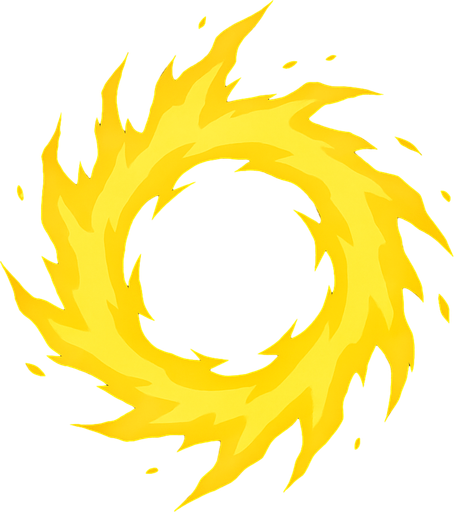 auraYellow top view.
In-Game asset.  2d.  High contrast.  No shadows