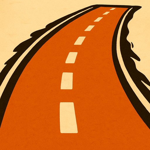 road.
In-Game asset.  2d.  High contrast.  No shadows