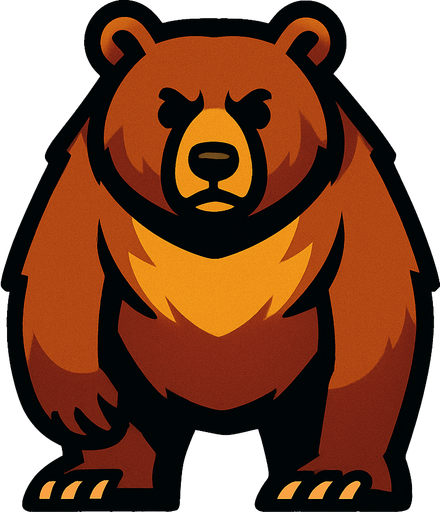 Bear.
In-Game asset.  2d.  High contrast.  No shadows
