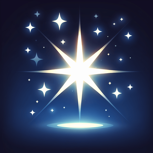 A shining star.
Single Game Texture.  In-Game asset.  2d.  Blank background.  High contrast.  No shadows