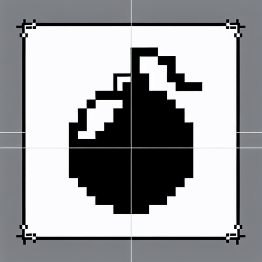 bomba.
Single Game Texture. In-Game asset. 2d. Blank background. High contrast. No shadows.