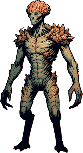 One Creature is similar to humans. They live in places with nuclear radiation, have a primitive lifestyle, and have a certain degree of self-awareness. The appearance is not scary.
Single Game Texture. In-Game asset. 2d.