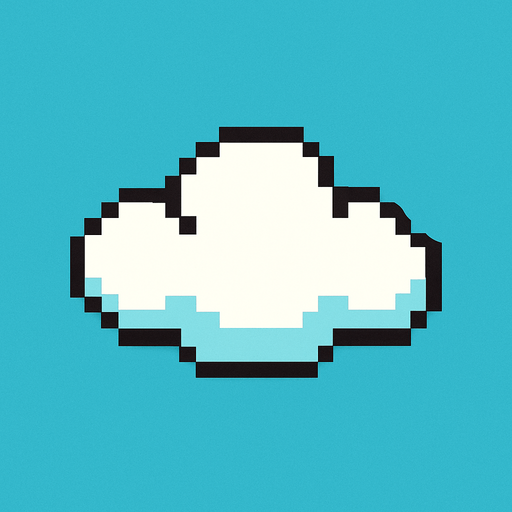 Flappy birdsdeki bulut.
In-Game asset.  2d.  High contrast.  No shadows