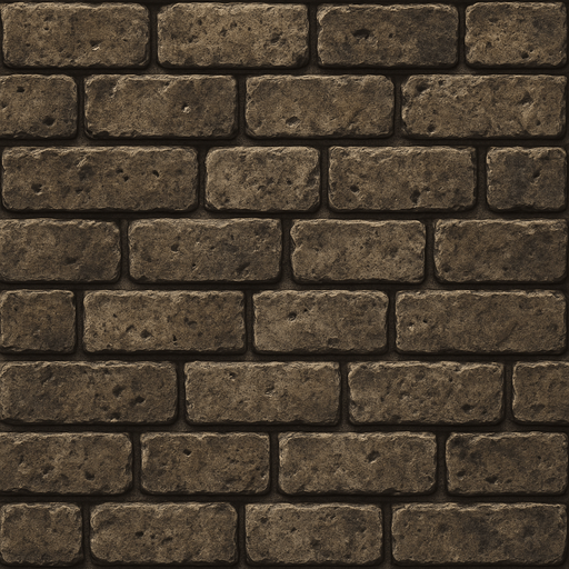Gercekci duvar.
In-Game asset.  2d.  High contrast.  No shadows