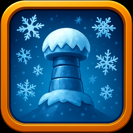 Текст убрать. Вместо молний снежинки