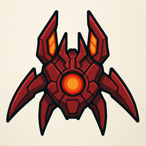 enemy space shape.
In-Game asset.  2d.  No shadows