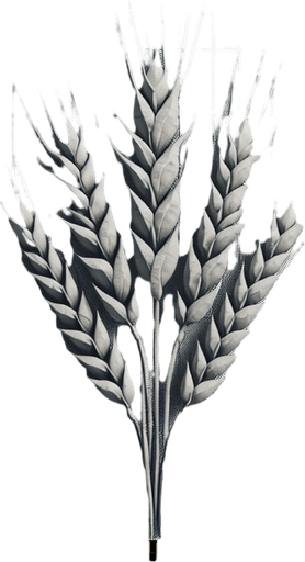Wheat plant.
Single Game Texture.  In-Game asset.  2d.  Blank background.  High contrast.  No shadows