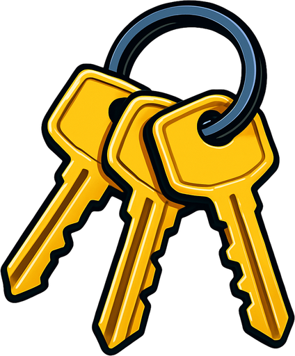 pack of key.
In-Game asset.  High contrast.  No shadows. 3D