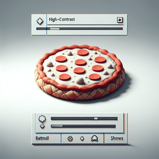 pizza mg.
Single Game Texture.  In-Game asset.  2d.  Blank background.  High contrast.  No shadows