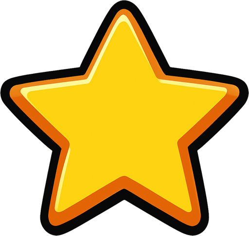 star.
In-Game asset.  2d.  High contrast.  No shadows