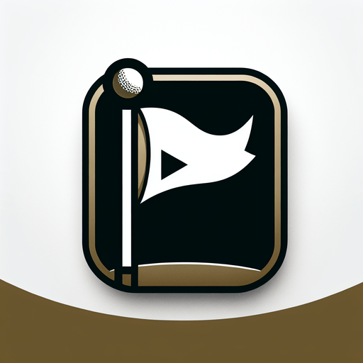 Drapeau de golf avec un flèche qui montre vers la droite.
Single Game Texture. In-Game asset. 2d. Blank background. High contrast. No shadows.