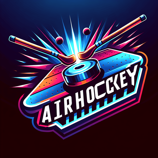 Air hockey logo.