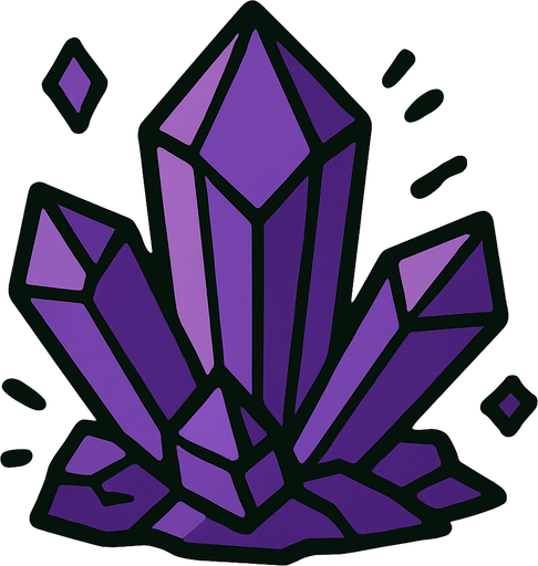 A purple cristal rock