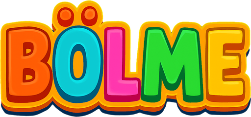 Just write 'BÖLME' as a title in colorful text..
In-Game asset.  2d.  High contrast.  No shadows