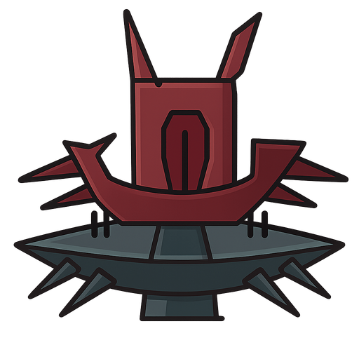 a enemy space ship crarrier ship. No background. Transparent background. Blank background. No shadows. 2d. In-Game asset. flat