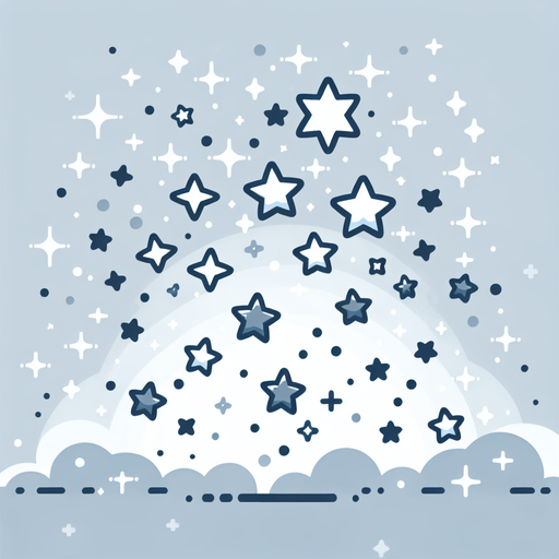 Little stars.
Single Game Texture. In-Game asset. 2d. Blank background. High contrast. No shadows.