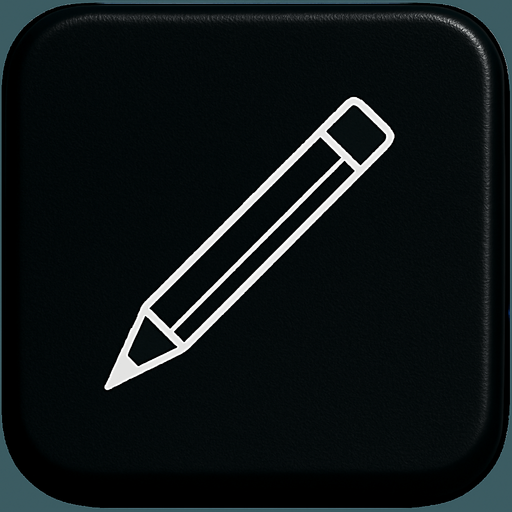 White thin pencil in 45 degrees instead of arrow.