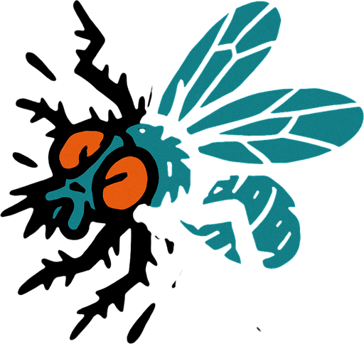crushed fly
In-Game asset.  2d.  High contrast.  No shadows