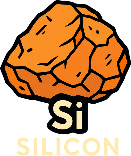 Silicon.
In-Game asset.  2d.  High contrast.  No shadows