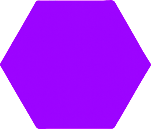 Hexagon, simple, #9900ff, shape, vector.
In-Game asset.  2d.  High contrast.  No shadows