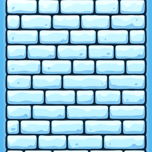 icy tower background without platforms, just walls.
In-Game asset.  2d.  High contrast.  No shadows