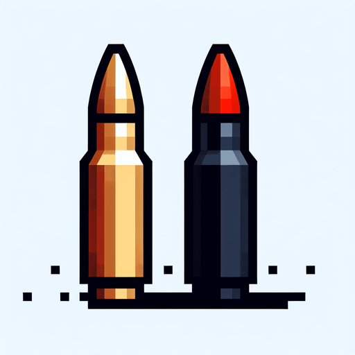 horizontal chinbi gun bullet.
Single Game Texture.  In-Game asset.  2d.  Blank background.  High contrast.  No shadows