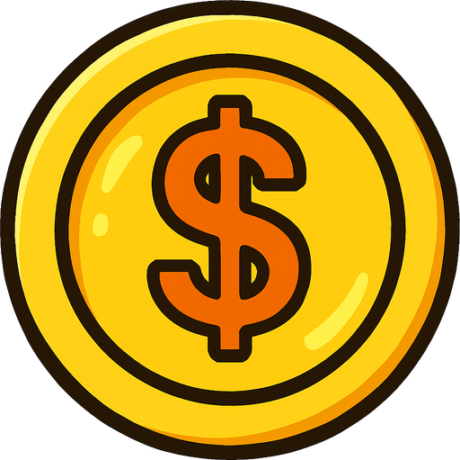 goldCoin.
In-Game asset.  2d.  High contrast.  No shadows