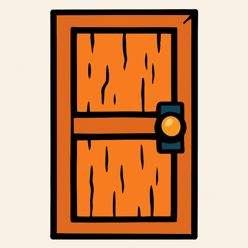 Puerta.
In-Game asset.  2d.  High contrast.  No shadows