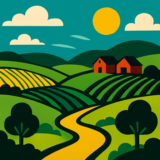 Fond d'écran campagne.
In-Game asset.  2d.  High contrast.  No shadows