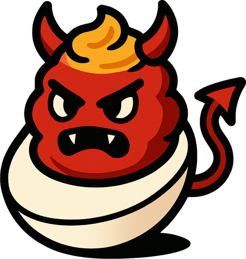 yumurta şeytan.
In-Game asset.  2d.  High contrast.  No shadows