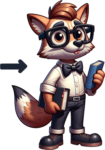 nerdy cartoon animal.
Single Game Texture. In-Game asset. 2d. Blank background. High contrast. No shadows.