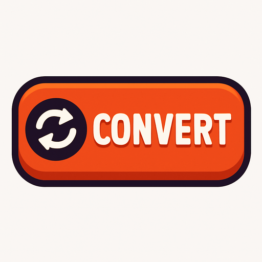 convert button.
In-Game asset.  2d.  High contrast.  No shadows