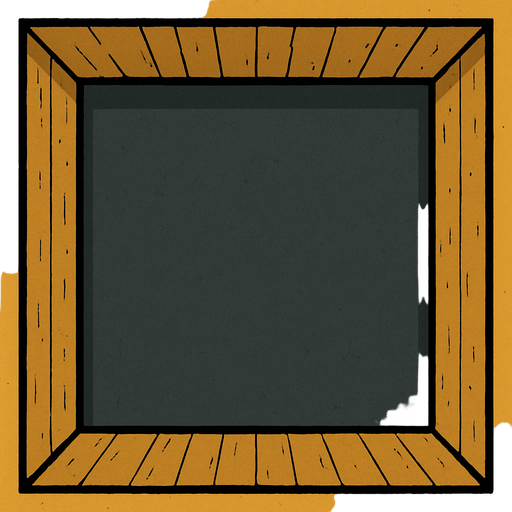 empty room top view.
In-Game asset.  2d.  High contrast.  No shadows